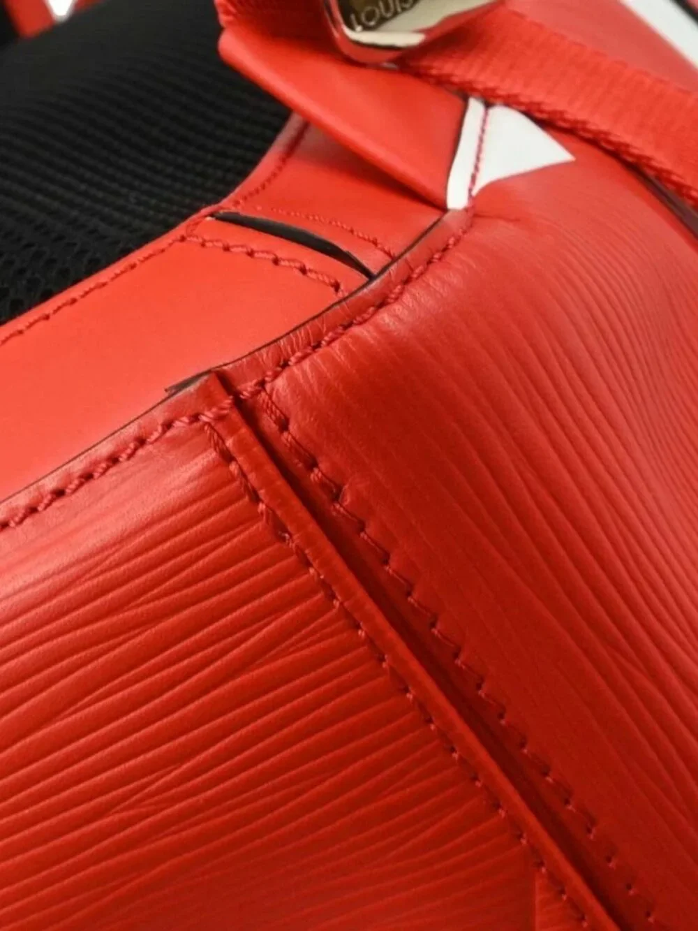Louis Vuitton Red White Epi Apollo